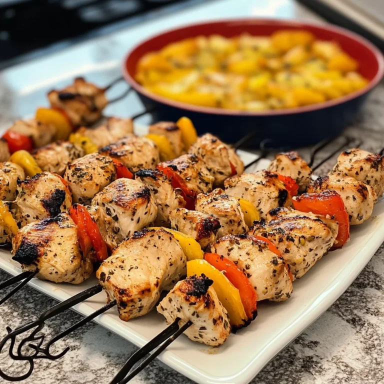 Garlic Herb Chicken Kabobs