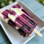 Blackberry Lime Cheesecake Popsicles