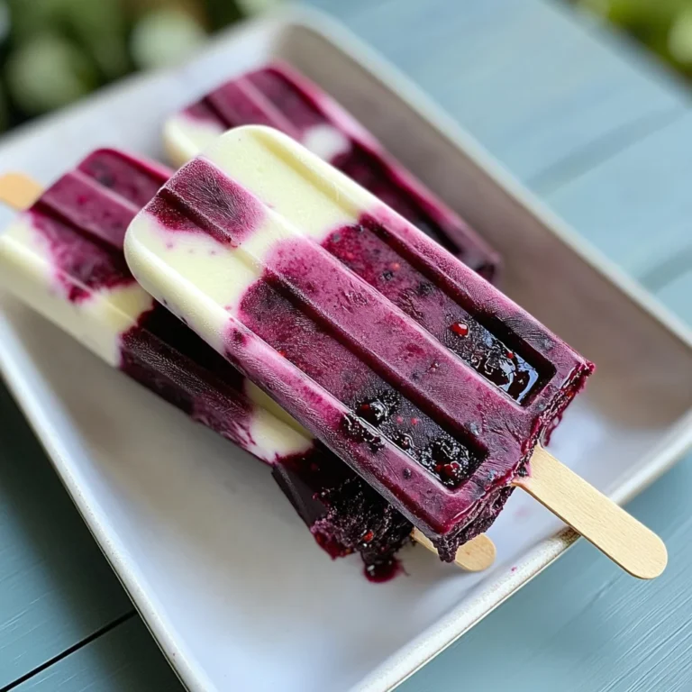 Blackberry Lime Cheesecake Popsicles