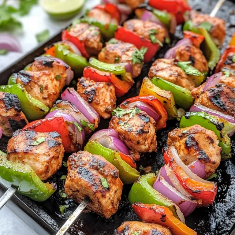 Fajita Chicken Kebabs