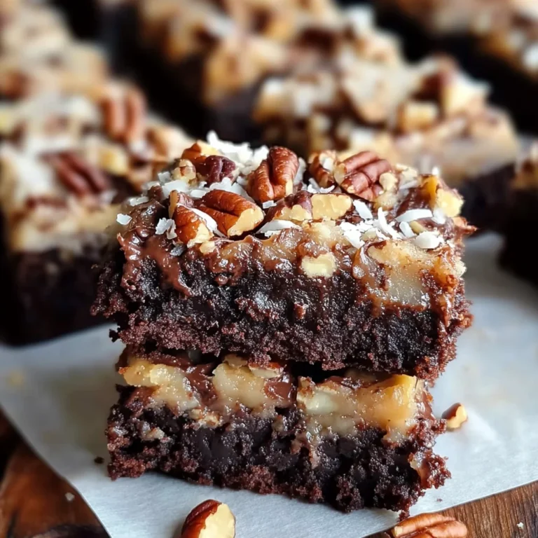 German Chocolate Brownies