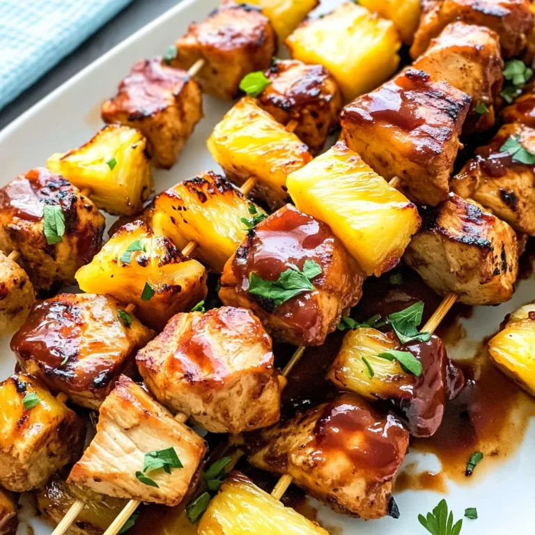 Hawaiian Chicken Kabobs