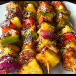 Hawaiian Chicken Kebabs