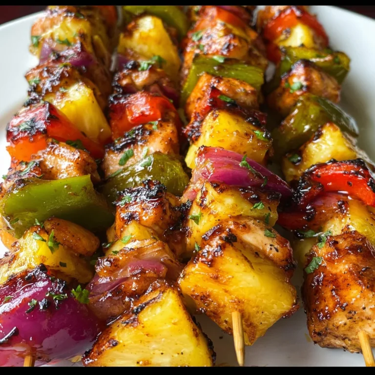 Hawaiian Chicken Kebabs