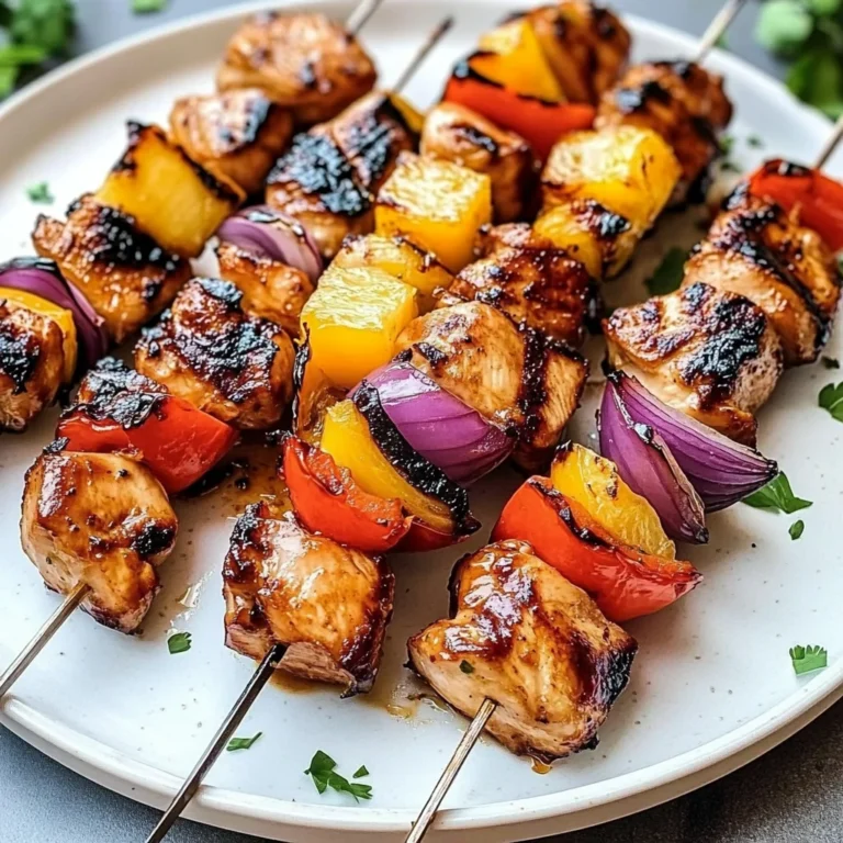 Hawaiian Chicken Skewers