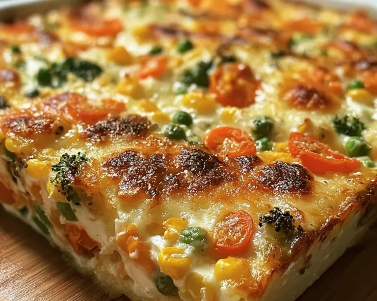 High-Protein Cottage Cheese Veggie Bake Recipe