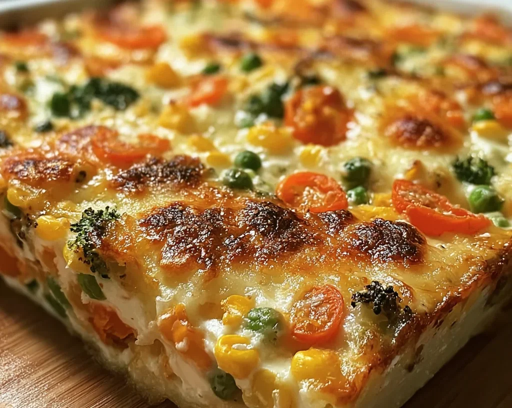 High-Protein Cottage Cheese Veggie Bake Recipe