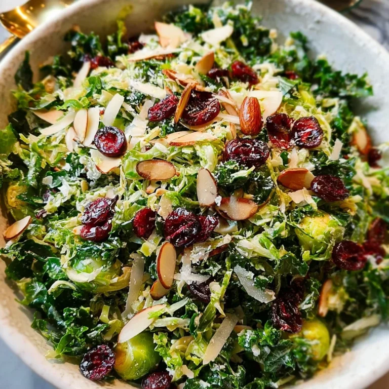 Kale and Brussels Sprout Salad