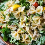 Lemon Basil Parmesan Pasta Salad