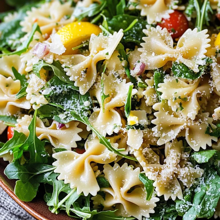 Lemon Basil Parmesan Pasta Salad