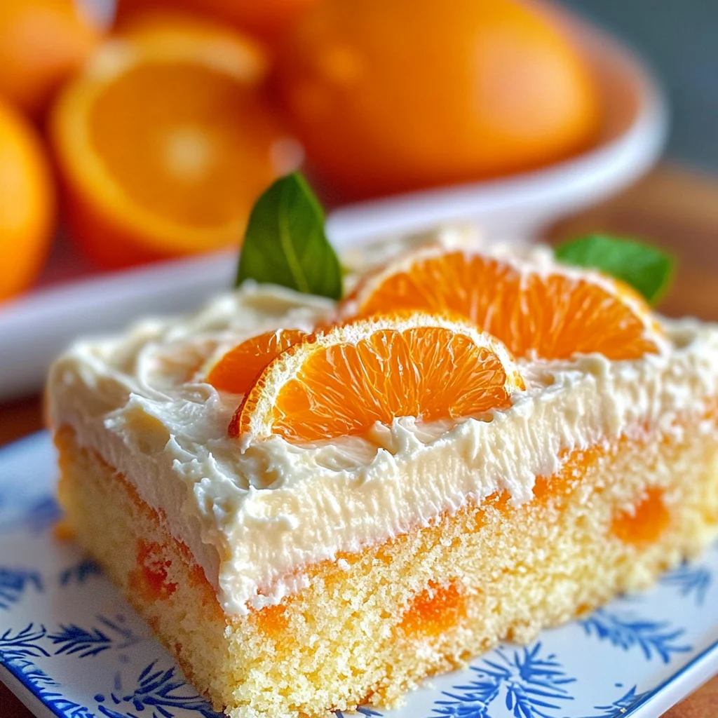 Orange Creamsicle Cake