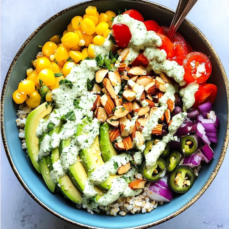 Rainbow Veggie Bowls with Jalapeño Ranch