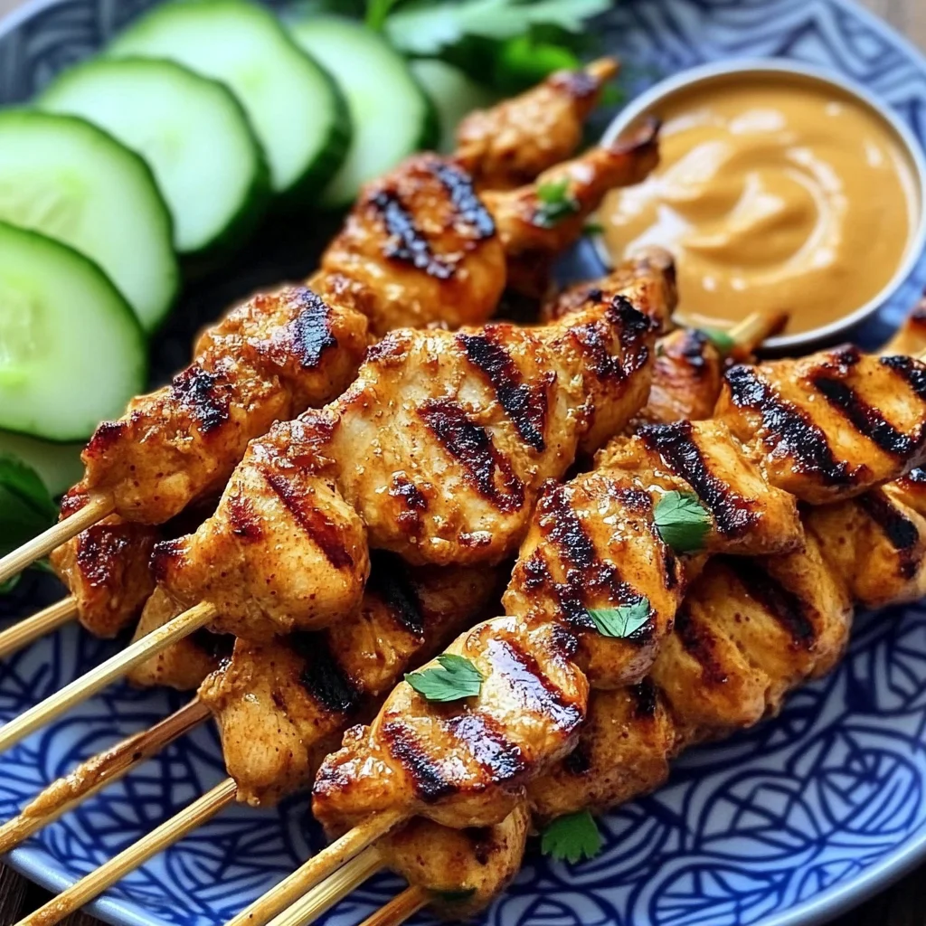 Thai Chicken Sate with Peanut Sauce