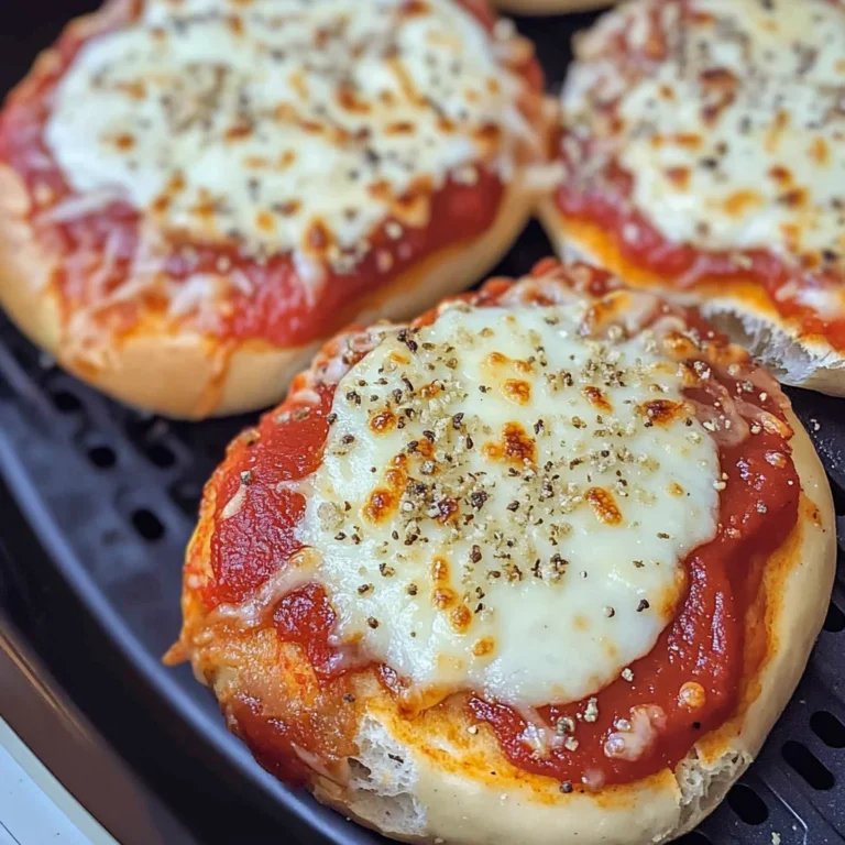 Air Fryer Bagel Pizzas