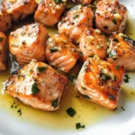Air Fryer Salmon Bites (Lemon Garlic Butter)
