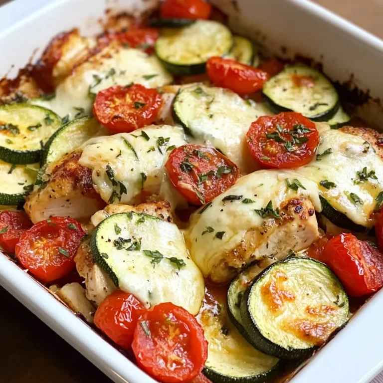 Baked Chicken and Zucchini Casserole with Tomato