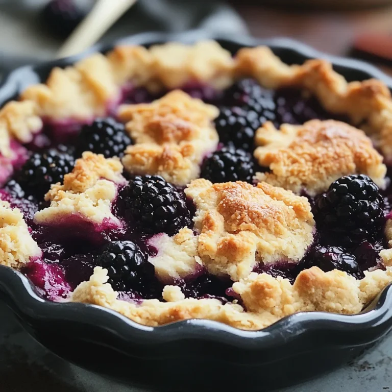 Blackberry Cobbler Recipe 🥧🍇