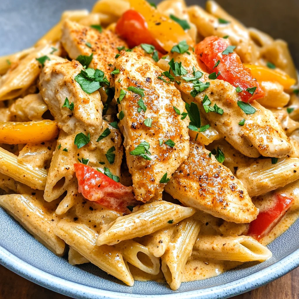 Cashew Cream Cajun Chicken Pasta - Dairy Free!