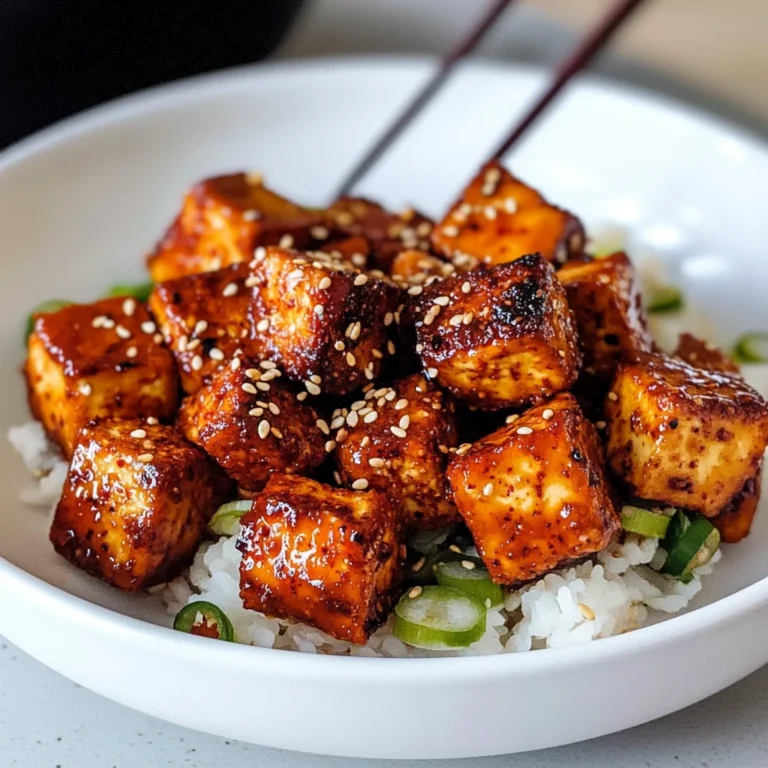 Crispy Gochujang Korean Tofu