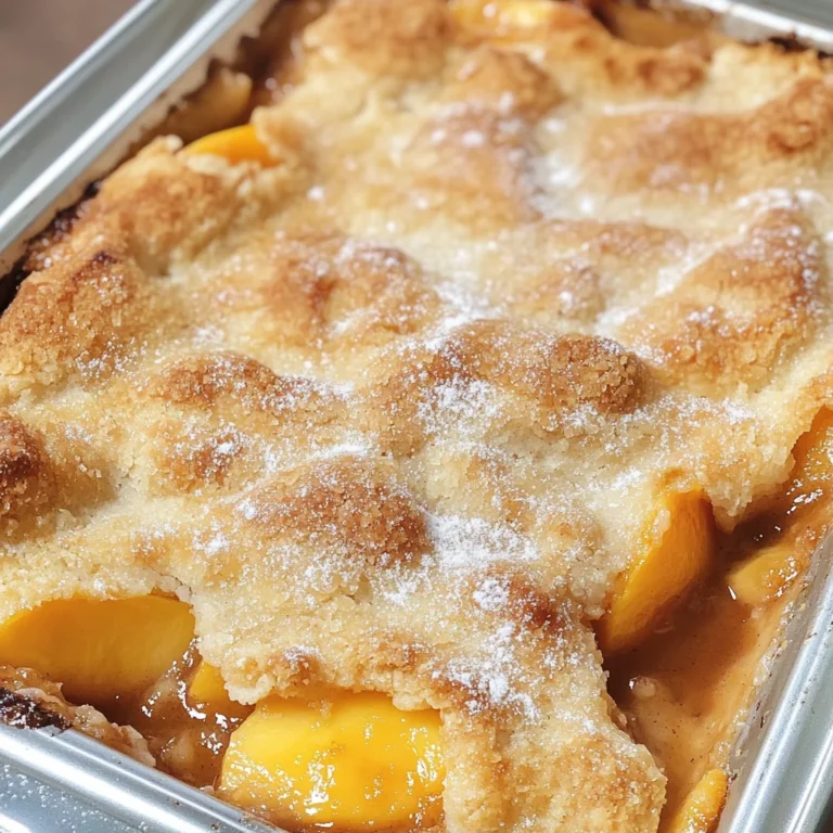 Easy Peach Cobbler Recipe