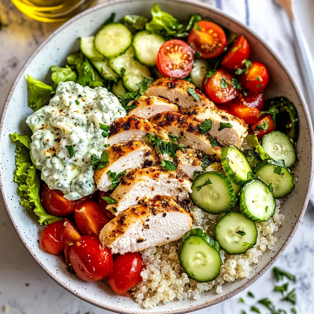 Greek Chicken Bowls
