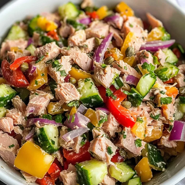 Healthy Mediterranean Tuna Salad (No Mayo)