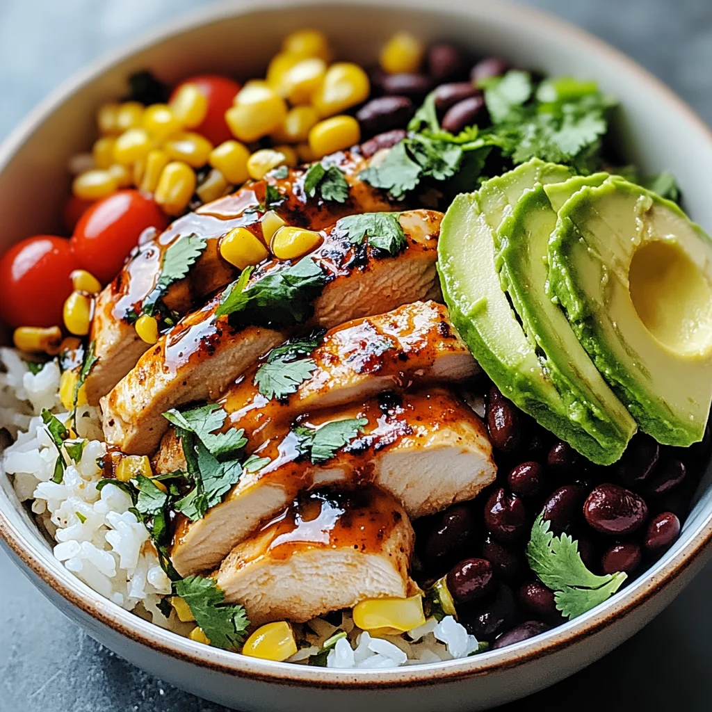 Honey Chipotle Chicken Rice Bowls