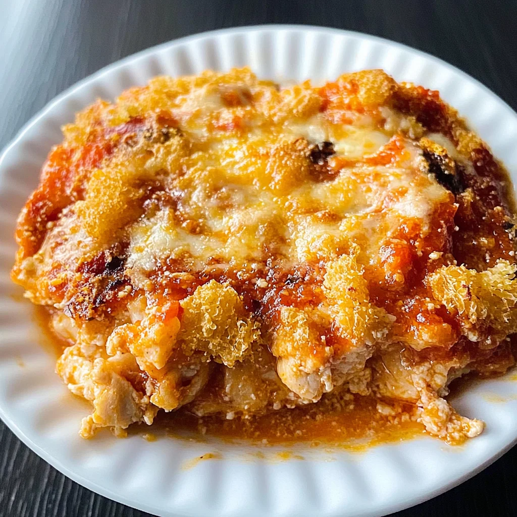 Keto Chicken Parmesan Casserole Recipe