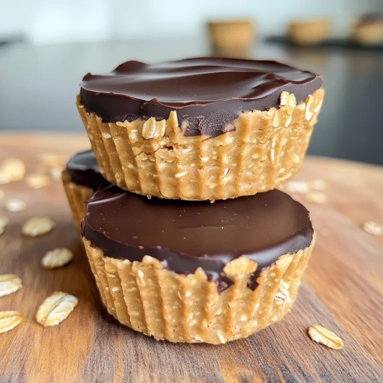 No Bake Peanut Butter Oat Cups
