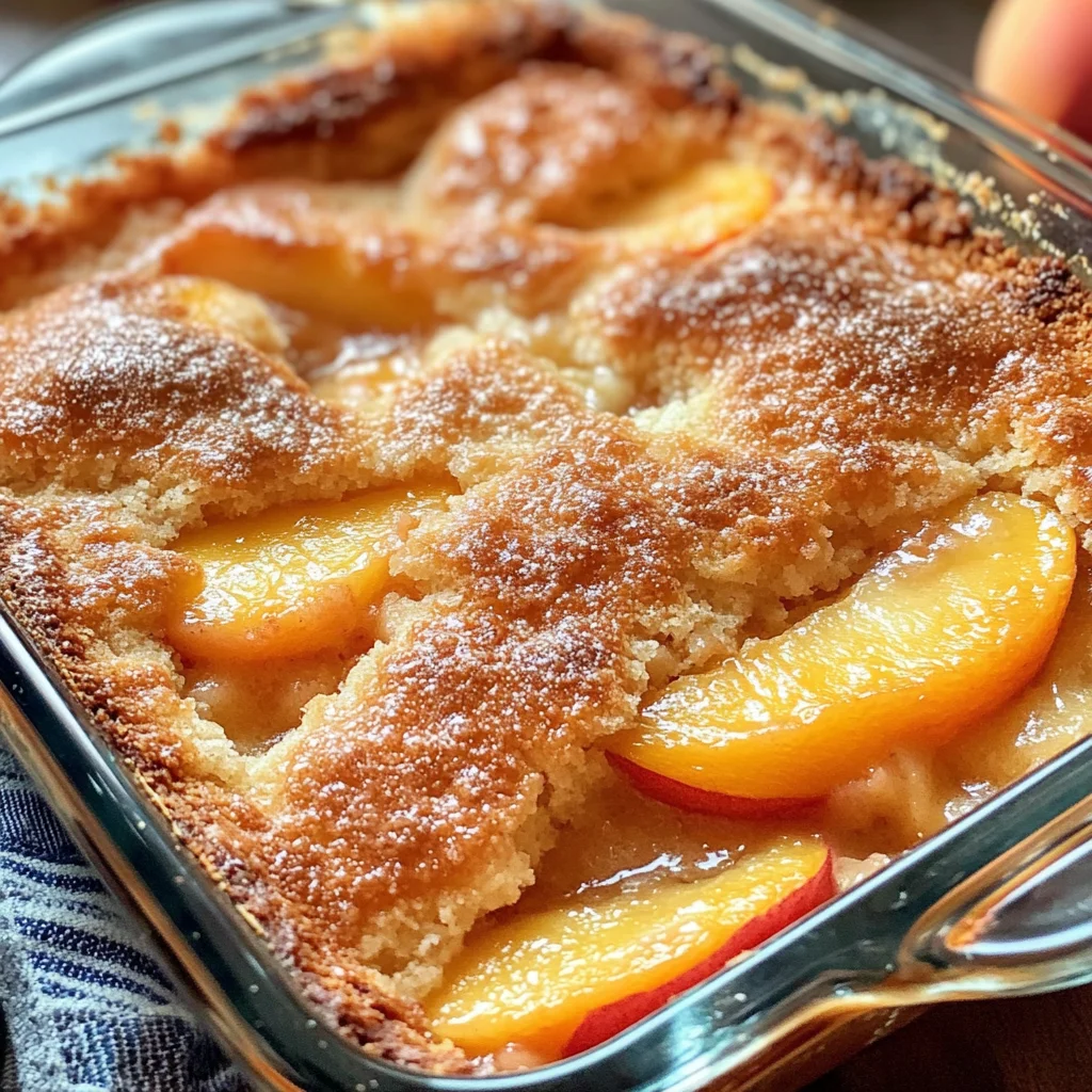 Old Fashioned Peach Cobbler