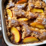 Old School Easy Brown Sugar Peach Cobbler