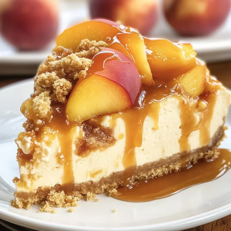 Peach Cobbler Cheesecake