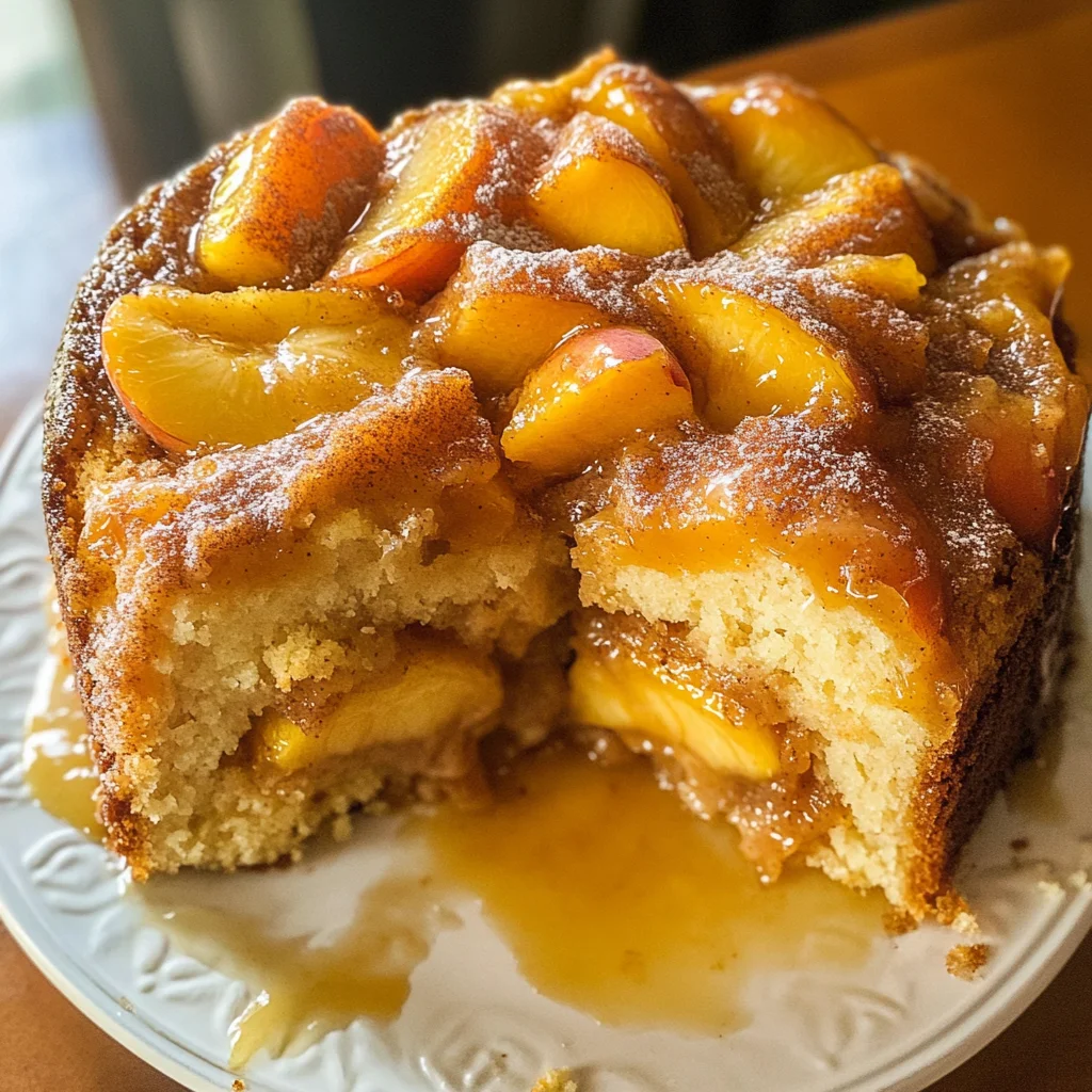 Peach Cobbler Pound Cake