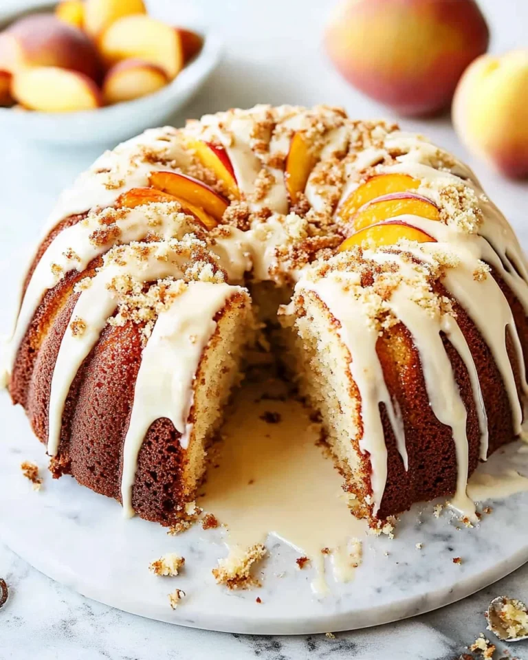 Peach Cobbler Pound Cake