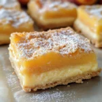 Peach Nectar Custard Bars