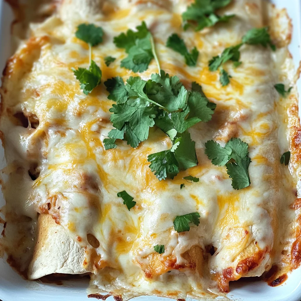 Skinny White Chicken Enchiladas