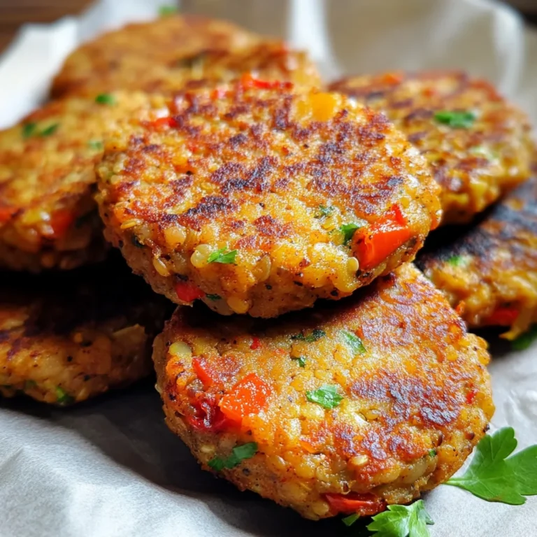 Spicy Vegan Lentil Cakes
