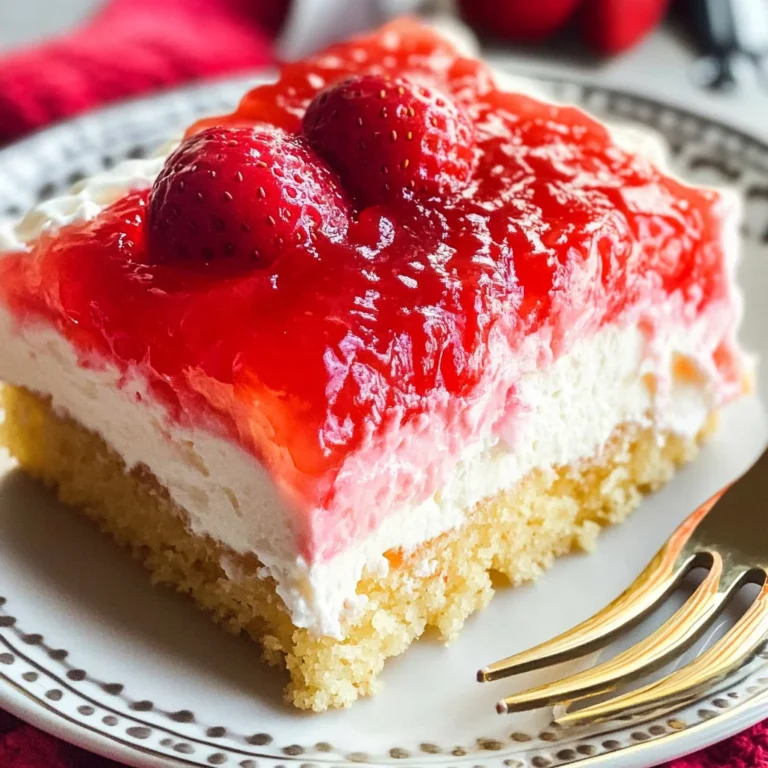 Strawberry Jello Poke Cake