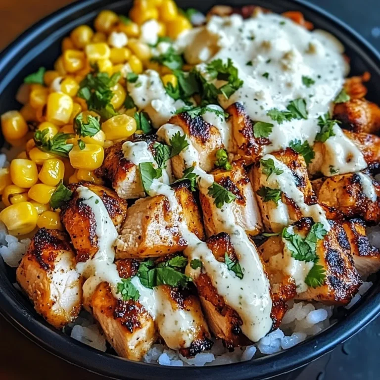 Street Corn Chicken Rice Bowl