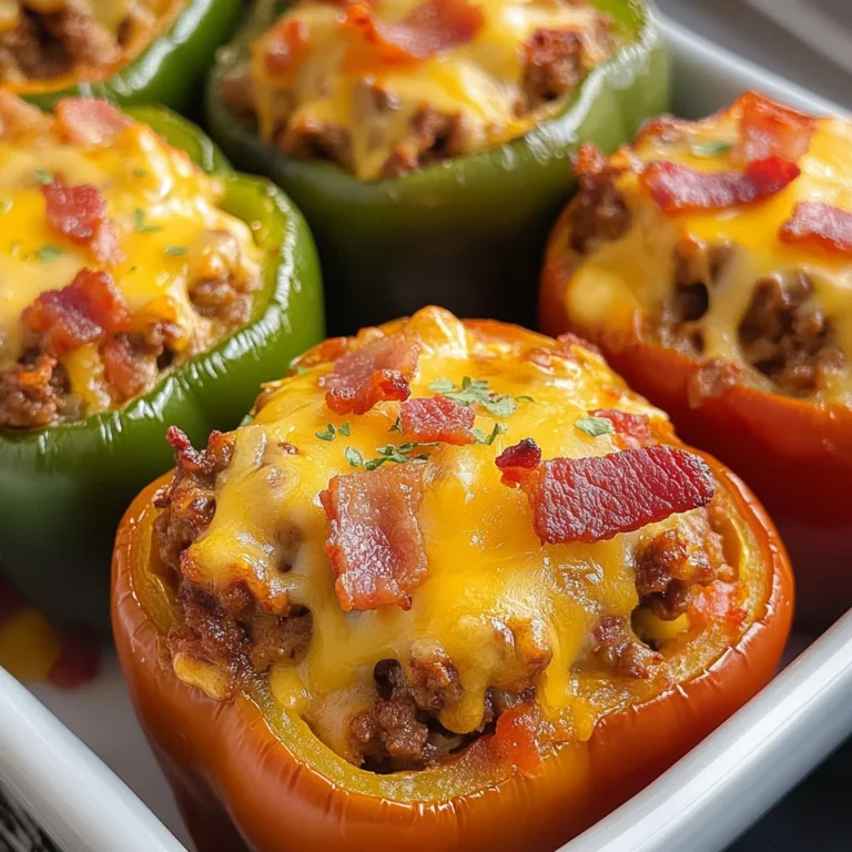 Stuffed Bell Peppers Without Rice