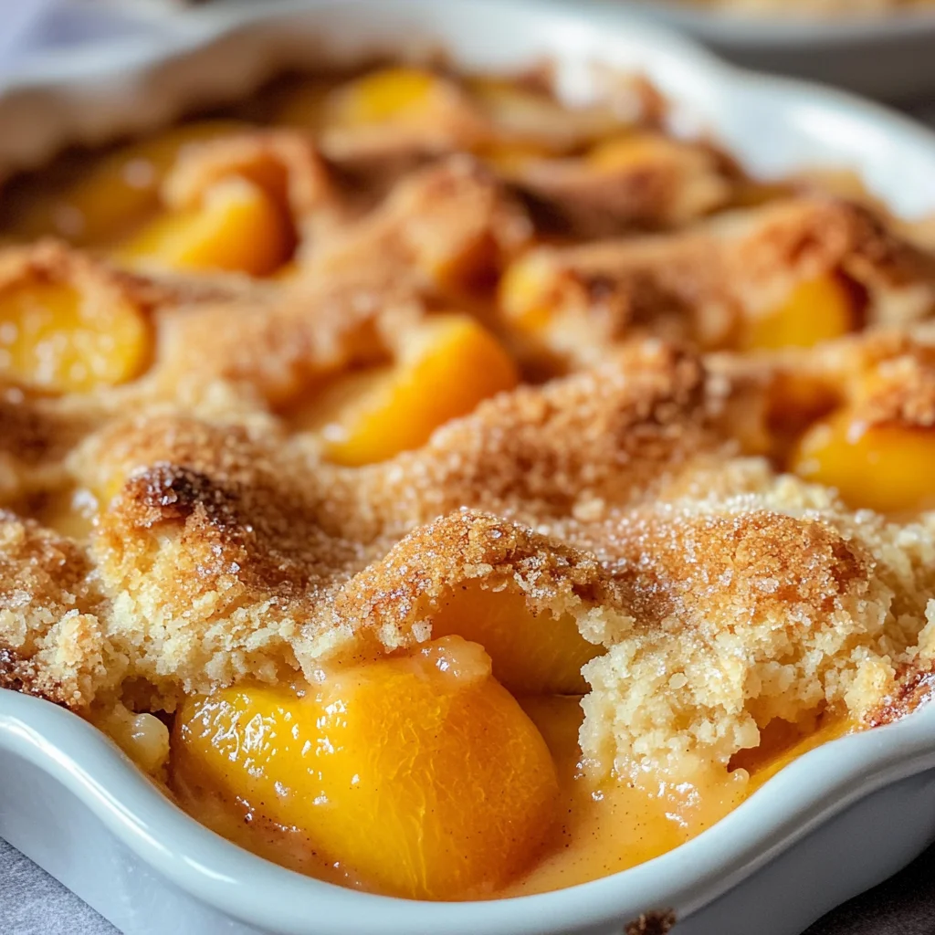 The Best Peach Cobbler