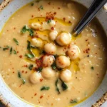Vegan Garlic Chickpea Soup