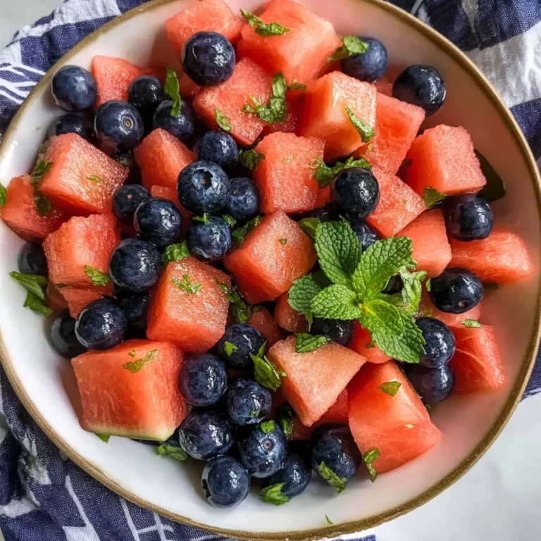 Watermelon Blueberry Salad