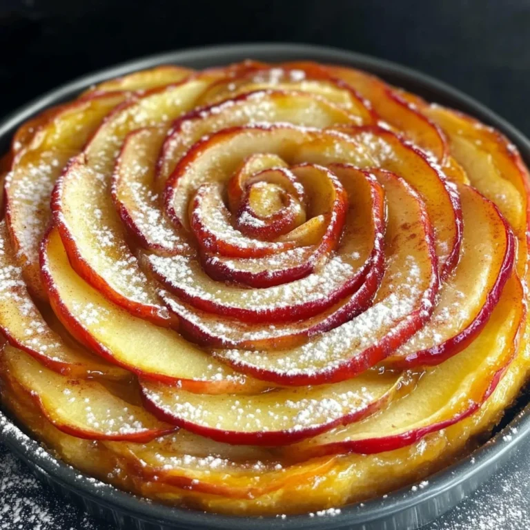 Cinnamon Roll Apple Rose Tart
