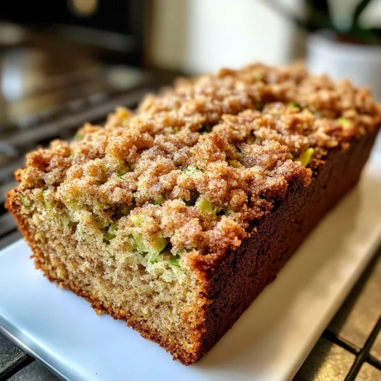 Cinnamon Streusel Topped Zucchini Bread Bakery Style: A Stunning Loaf