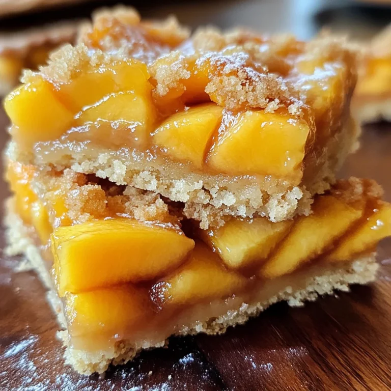 Heavenly Summer Peach Bars