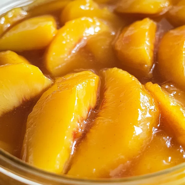 Homemade Canned Peach Pie Filling