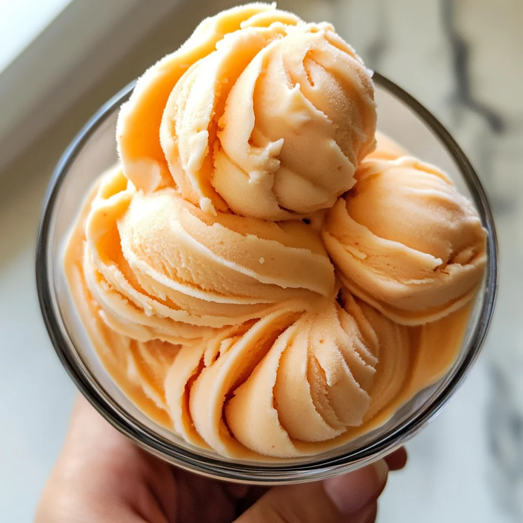 Peach Greek Frozen Yogurt