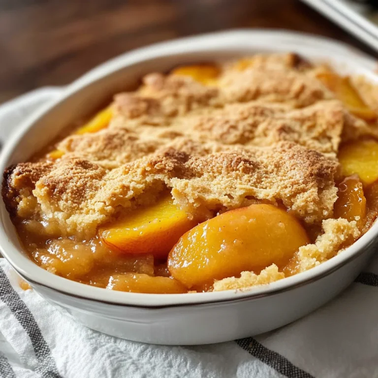 The Easiest Southern Peach Cobbler